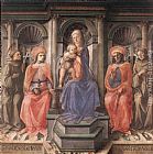 Fra Filippo Lippi Madonna Enthroned with Saints painting